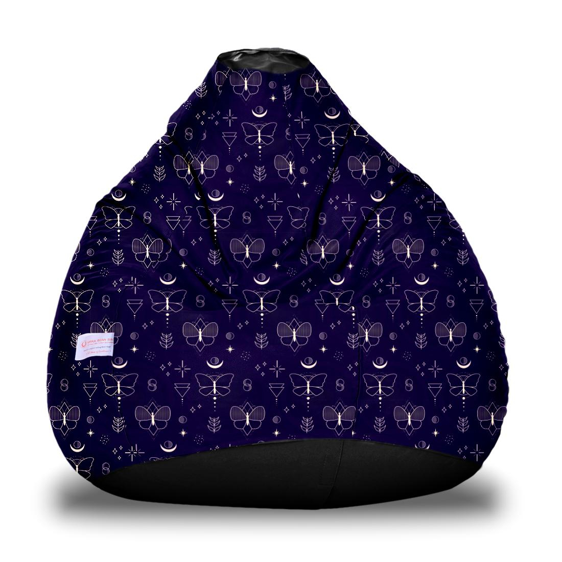 Orka Kids Digital Printed Filled Bean Bag With Beans (D11)